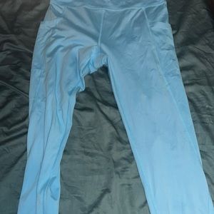 i am selling blue leggings, the original price is around 50 dollars, worn once.